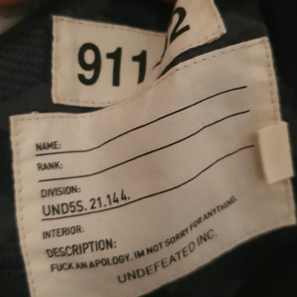 Undefeated Jacket Size: Small - Picture 5 of 6